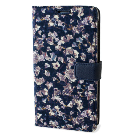 Funda Samsung Galaxy Note 4 Zenus Liberty Diary - Flores Azules
