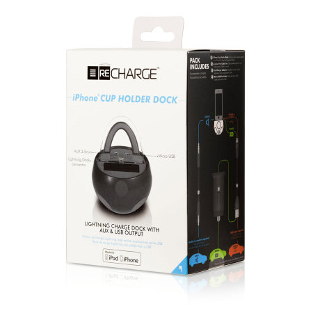 Techlink Recharge Cup Holder iPhone 6 / 5 Series Dock - Black