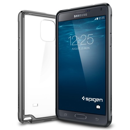 Coque Samsung Galaxy Note 4 Spigen SGP Ultra Hybrid – Gunmetal