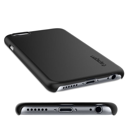 Spigen Thin Fit iPhone 6 Plus Shell Case - Smooth Black