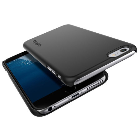 Spigen Thin Fit Shell Case iPhone 6S Plus / 6 Plus Hülle Smooth Black