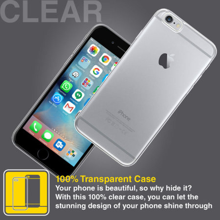 Encase Ultra Thin iPhone 6 Gel Case - 100% Transparant