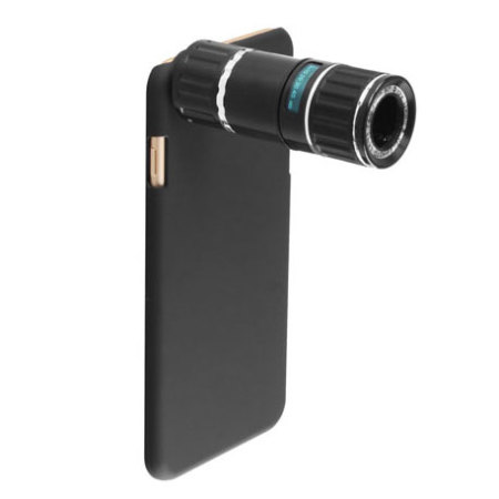 iPhone 6S Plus / 6 Plus 12x Zoom Telescope with Tripod Stand - Black
