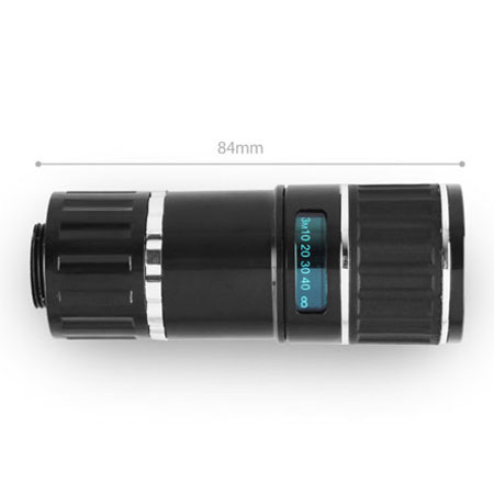 iPhone 6S Plus / 6 Plus 12x Zoom Telescope with Tripod Stand - Black