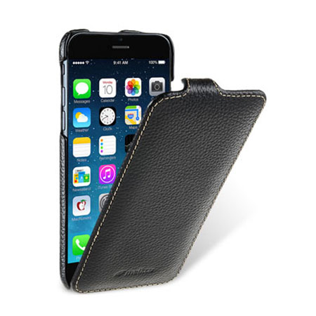 Dollar Kolibrie Edele Melkco Jacka iPhone 6 Premium Leather Flip Case - Black