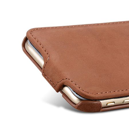 Klokje explosie puberteit Melkco Jacka iPhone 6 Premium Leather Flip Case - Brown