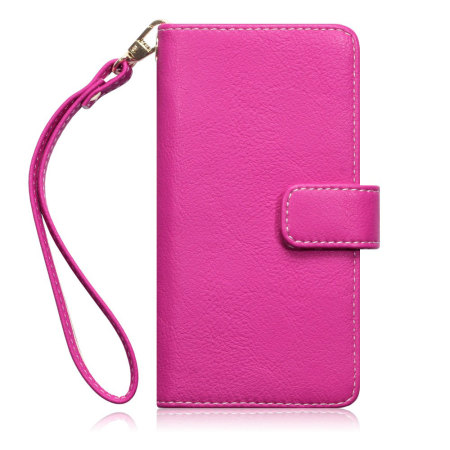 Encase Leather-Style Sony Xperia Z3 Wallet Case - Floral Pink