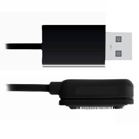 3 x Xperia Z3 / Z3 Compact / Z2  Magnetische oplaad kabels - Zwart 