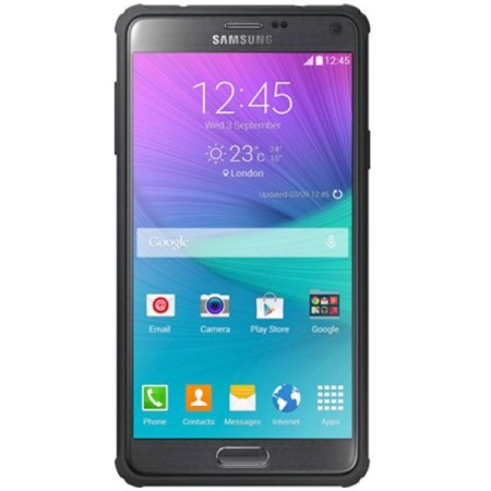 Coque officielle Samsung Galaxy Note 4 – Argent Foncé