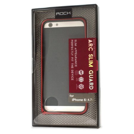 ROCK Arc Slim Guard iPhone 6S / 6 Aluminium Bumper Case - Red