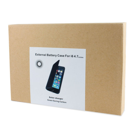 enCharge Solar iPhone 6S / 6 Battery Flip Case 2,800mAh - Black