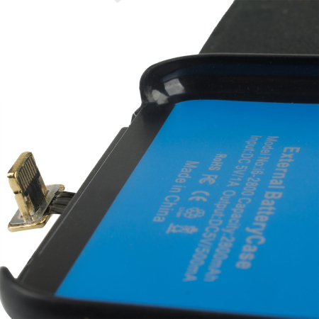 enCharge Solar iPhone 6S / 6 Battery Flip Case 2,800mAh - Black
