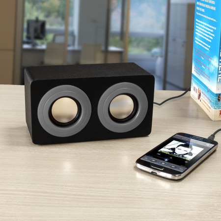 Intempo Mini Blaster Dual Speaker - Grey and Black