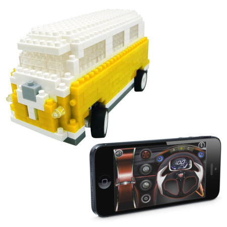 Caravana UTICO controlada por App para iOS y Android - Amarilla