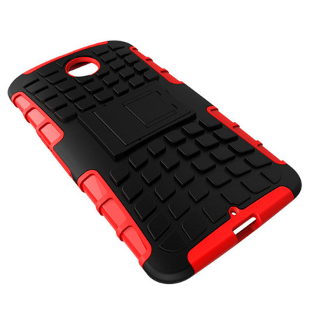 Encase ArmourDillo Hybrid Google Nexus 6 Protective Case - Red
