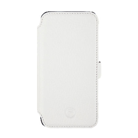 Redneck Red Line Leather iPhone 5S / 5 Book Case - White