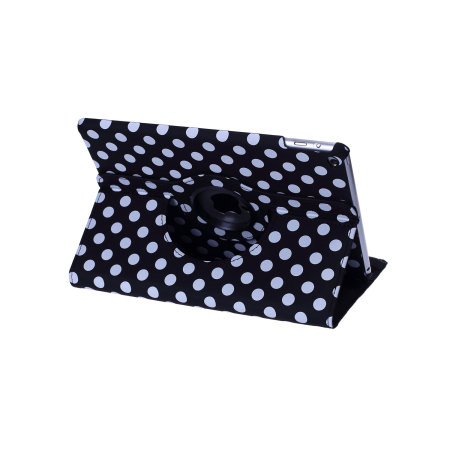 Encase Leather-Style Rotating iPad Air 2 Leather Case - Black Dot