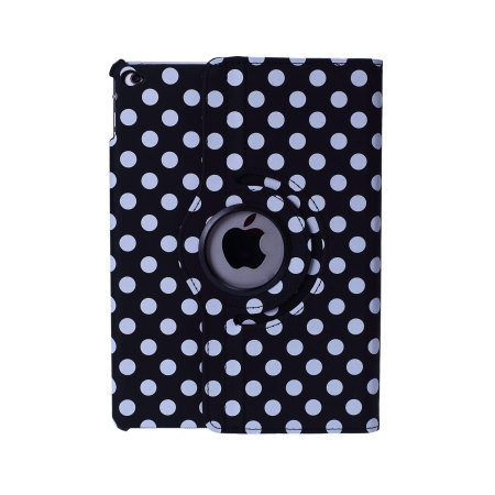 Encase Leather-Style Rotating iPad Air 2 Leather Case - Black Dot