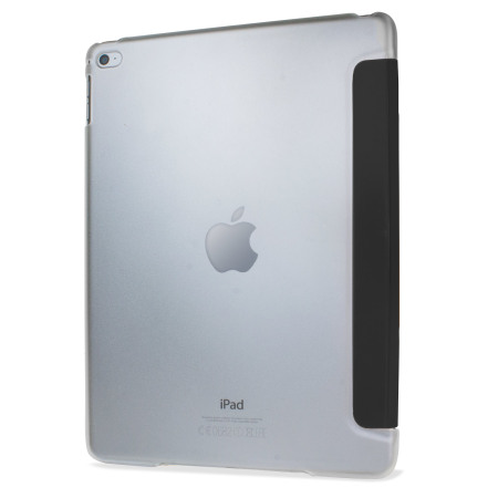 Encase Transparent Shell iPad Air 2 Folding Stand Case - Black