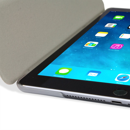 Encase Transparent Shell iPad Air 2 Folding Stand Case - Black