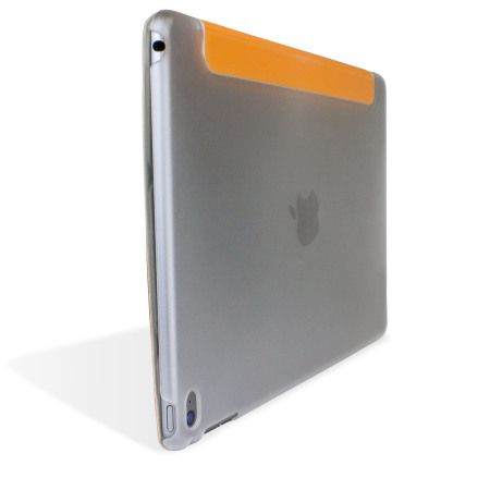 Encase Transparent Shell iPad Air 2 Folding Stand Case - Orange