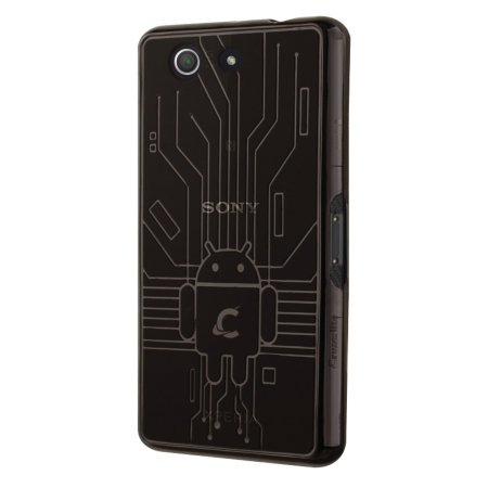 Cruzerlite Bugdroid Circuit Sony Xperia Z3 Compact Case - Smoke Black
