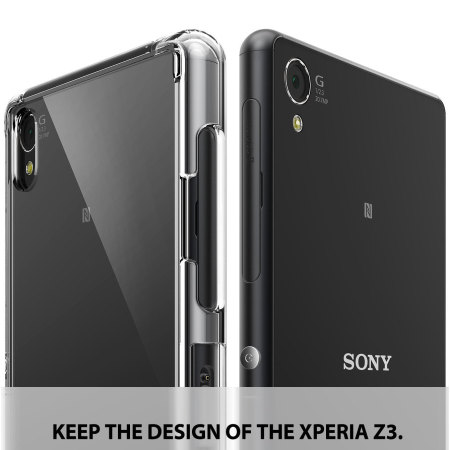 Funda Sony Xperia Z3 Rearth Ringke Fusion Bumper - Transparente