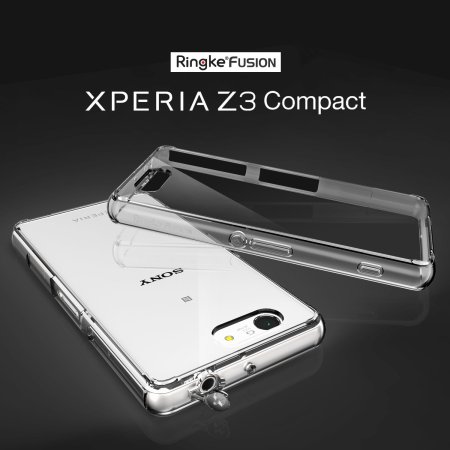 Rearth Ringke Fusion Case voor Sony Xperia Z3 Compact Bumper Case - Rook Zwart
