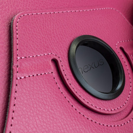 Encase Leather-Style Rotating Google Nexus 9 suojakotelo - Pinkki