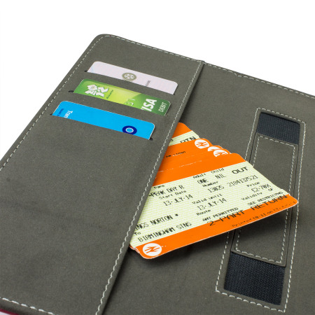 Encase Leather-Style Google Nexus 9 Wallet Stand suojakotelo - Pinkki