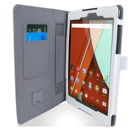 Encase Stand and Type Google Nexus 9 Case - White