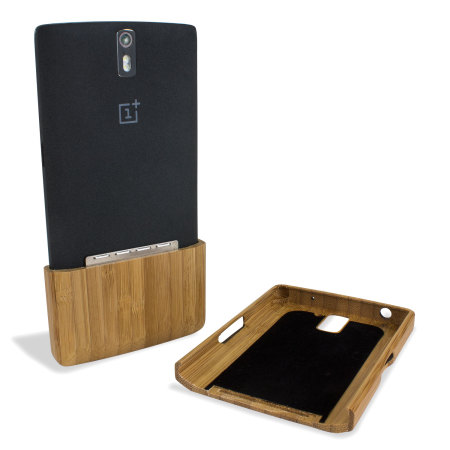 Carcasa Encase Deluxe para OnePlus One de Bambú