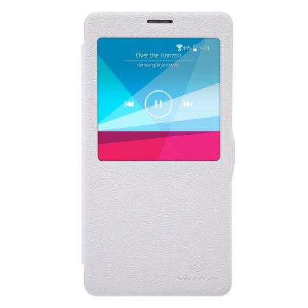 Nillkin Leather-Style Samsung Galaxy Note 4 View Case - White