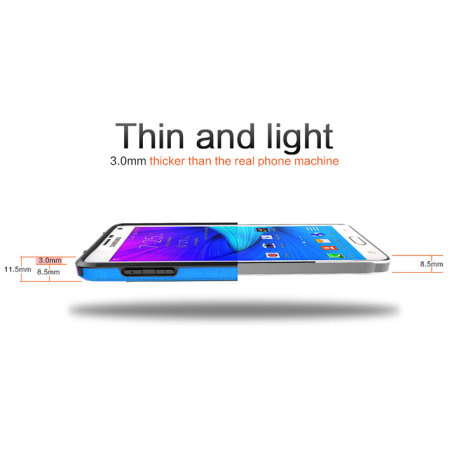 Nillkin Armor Border Samsung Galaxy Note 4 Bumper Case - Blue
