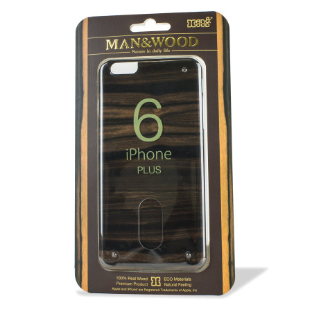 Man&Wood iPhone 6S Plus / 6 Plus Wooden Case - Ebony