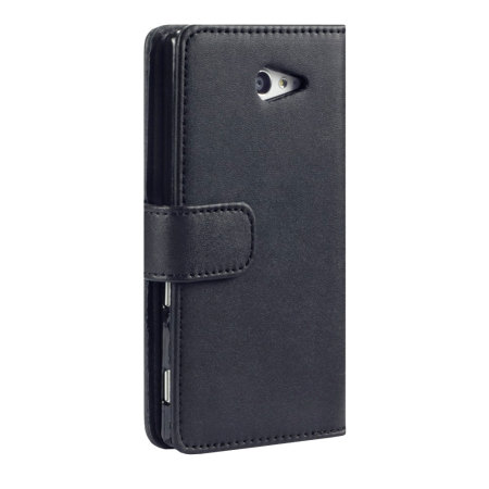 Encase Leather-Style Sony Xperia M2 Wallet Case - Black