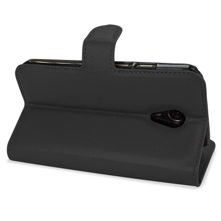 Encase Moto G 2nd Gen Leather-Style Wallet Case - Black