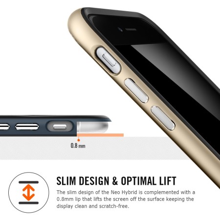 Spigen Neo Hybrid iPhone 6 Plus Hülle - Gunmetal