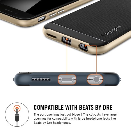 Spigen Neo Hybrid iPhone 6S Plus / 6 Plus Case - Metal Slate