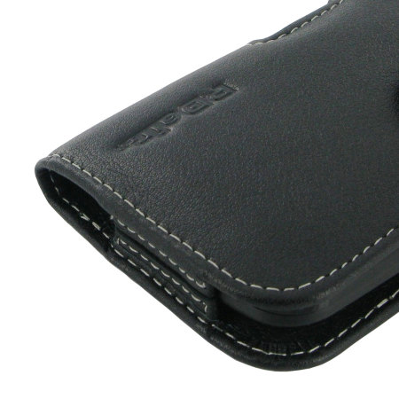 PDair Horizontal Leather Motorola Moto G 2nd Gen Pouch Case - Black