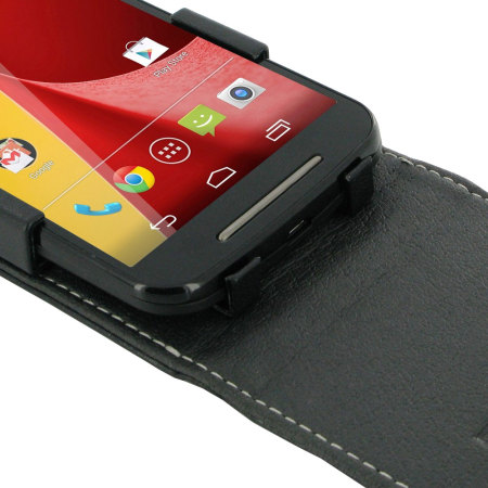 Funda Motorola Moto G 2014 Top Flip Case de PDair - Negra