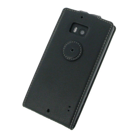 PDair Leather Nokia Lumia 930 Top Flip Case - Black