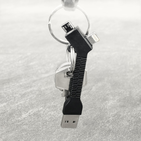 Porte-Clés Olixar Charge et Synchronisation Micro USB et Lightning