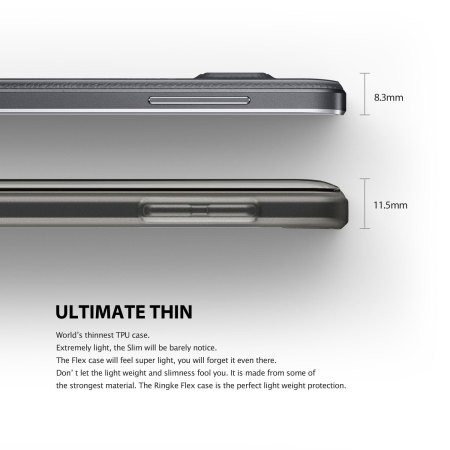 Bumper Samsung Galaxy Note Edge Rearth Ringke Flex – Noire Fumée