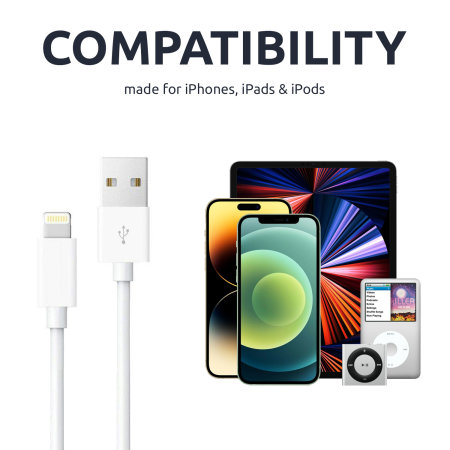 Olixar USB to Lightning 3m Charging Cable For iPhone & iPad