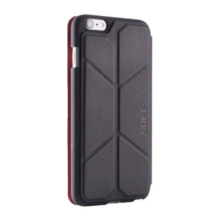 ElementCase Soft-Tec iPhone 6S Plus/6 Plus Wallet Stand Case Black Red