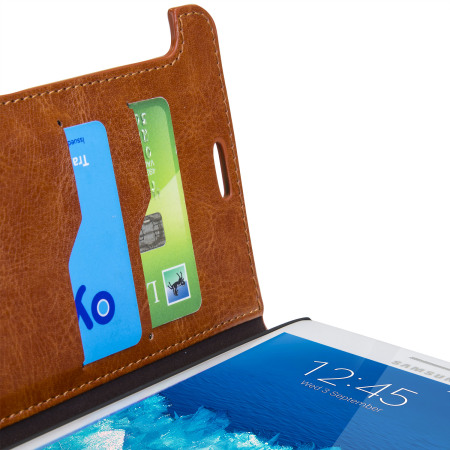 Encase Leren Stijl Samsung Galaxy Note Edge Wallet Flip Case - Zwart 