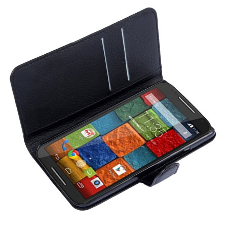 Encase Motorola Moto X 2nd Gen StandCase Tasche in Schwarz
