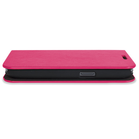 Encase Leren Stijl Slim Wallet Case voor Samsung Galaxy Ace 4 - Roze