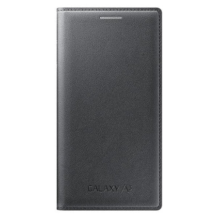Official Samsung Galaxy A3 2015 Flip Cover - Charcoal